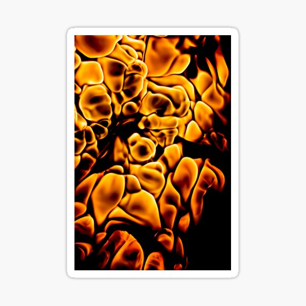 Kinetic Inferno - Fire as a Fluid Sticker