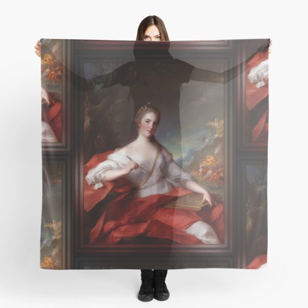 Marie-Geneviève Boudrey As A Muse by Jean-Marc Nattier Scarf