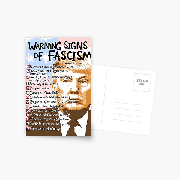 Item preview, Trump & the 14 Warning Signs of Fascism. designed and sold by lauriepink.