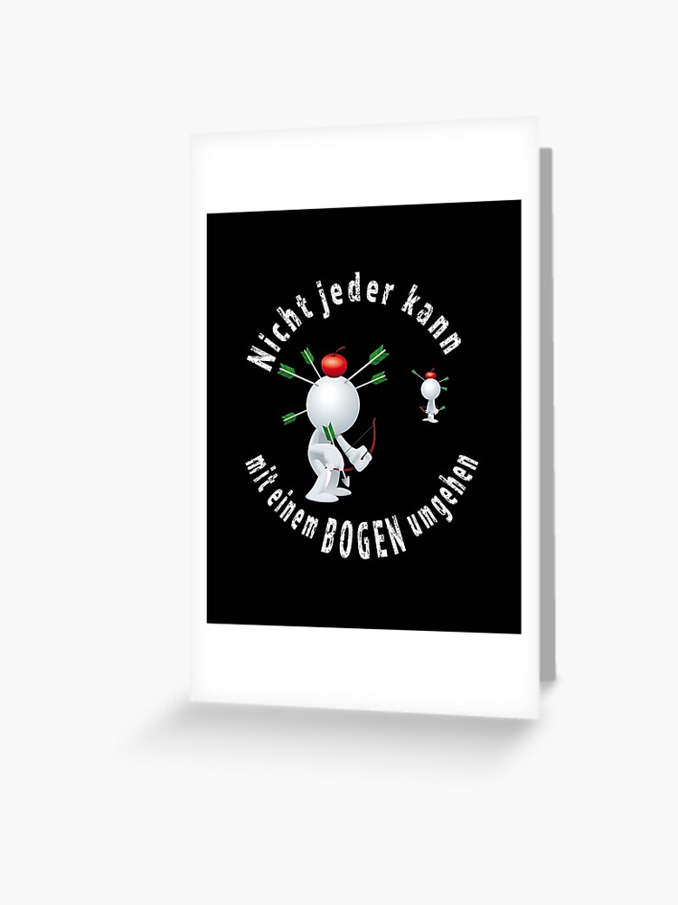 Funny archery archery archer motif Greeting Card