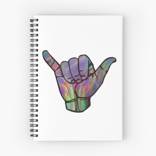 Item preview, Rainbow Smoke Hang Loose Shaka Sign designed and sold by ohdeer.