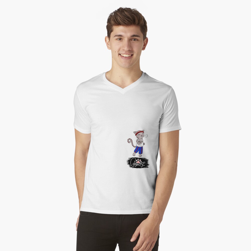 Artikel-Vorschau von T-Shirt mit V-Ausschnitt, designt und verkauft von Boxcats.