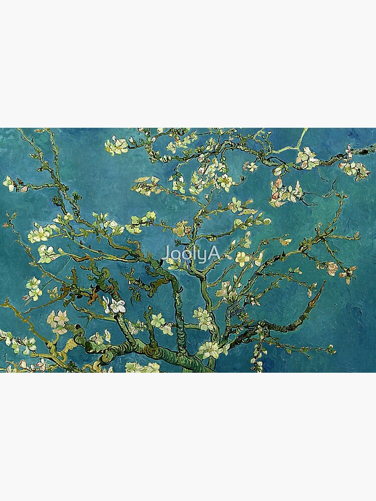 Aperçu 2 sur 2. Skin adhésive d'ordinateur avec l'œuvre Fleurs d'amandier Van Gogh créée et vendue par JoolyA.