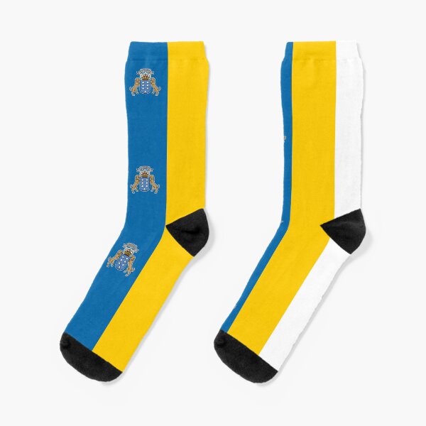 Canary Islands Flag Socks