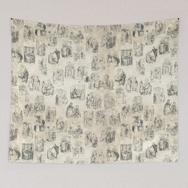 Item preview, Austen Pride and Prejudice Illustrations designed and sold by implexity.