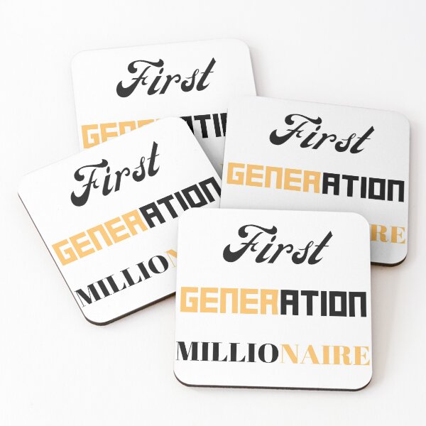 Item preview, First Generation Millionaire, Investor, Hustler, Entrepreneur designed and sold by Laurelbdesigns.
