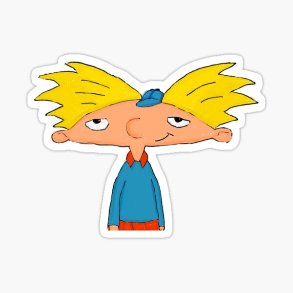 Hey Arnold Sticker For Sale By Vpittore Redbubble 