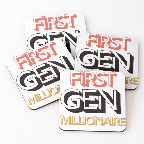 Item preview, First Generation Millionaire, Investing and Hustling designed and sold by Laurelbdesigns.