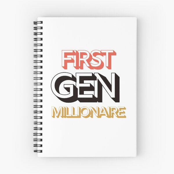 Item preview, First Generation Millionaire, Investing and Hustling designed and sold by Laurelbdesigns.