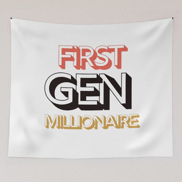 Item preview, First Generation Millionaire, Investing and Hustling designed and sold by Laurelbdesigns.