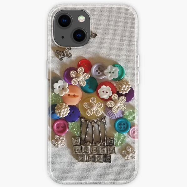 Knabbler Button Bouquet Pillow iPhone Soft Case