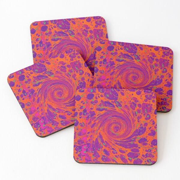 Item preview, COLOR VORTEX, Marbled Effects,Abstract Red Purple FuchsiaSwirls  designed and sold by BulganLumini.