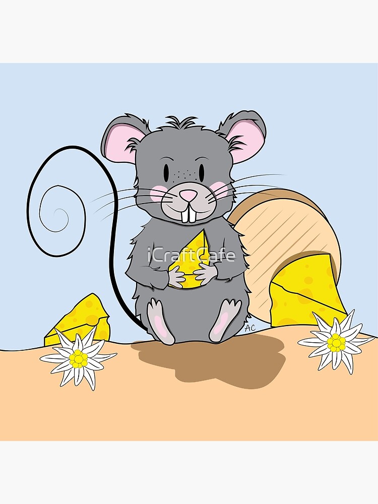 Mouse with cheese by iCraftCafe