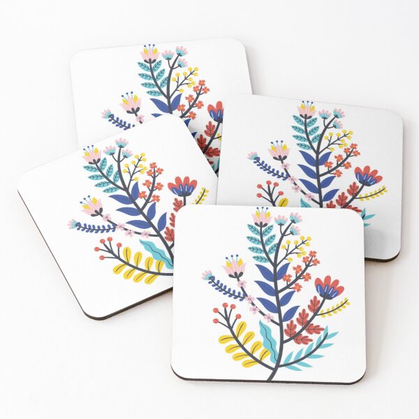 Item preview, Branch of colorful flowers designed and sold by Cute Alien.