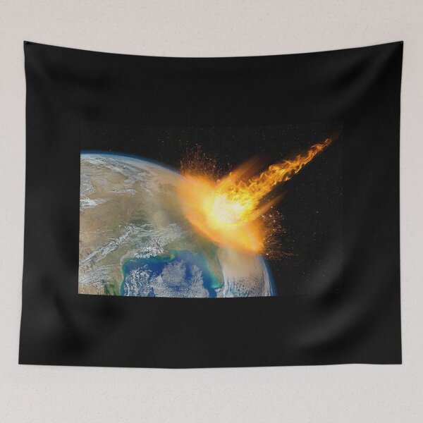 Item preview, Dangerous asteroid hits planet Earth designed and sold by Lukasz Szczepanski.