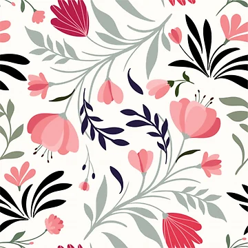 Artwork thumbnail, Delicate Roses Pattern by Cute Alien
