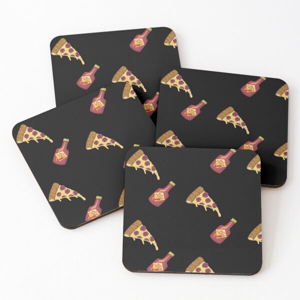 Item preview, Pizza and Hot Sauce Pattern designed and sold by Dude  Stuff.