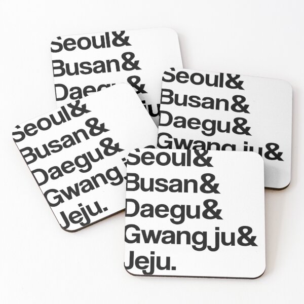 Item preview, Seoul Busan Jeju Korean Cities designed and sold by RBEnt.