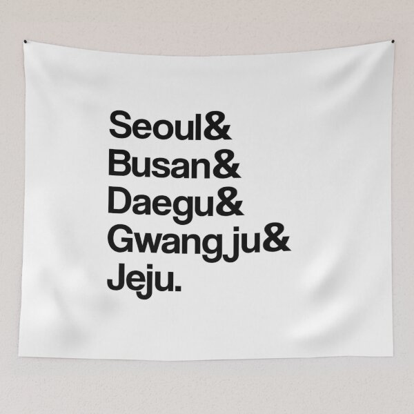 Item preview, Seoul Busan Jeju Korean Cities designed and sold by RBEnt.