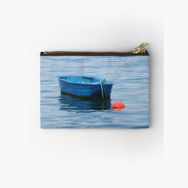 Item preview, Anchored Blue Rowing Boat Sea designed and sold by Anna Lemos.