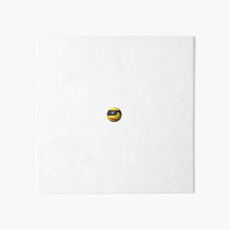 cool guy emoji Art Board Print