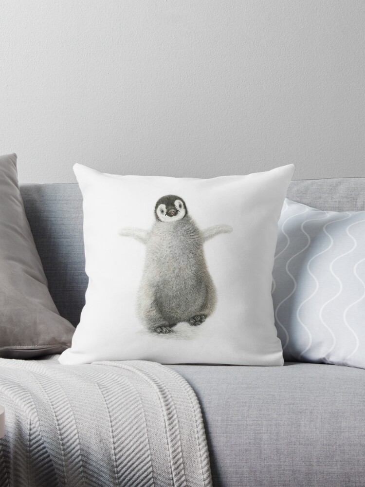 Personalised penguin cushion best sale