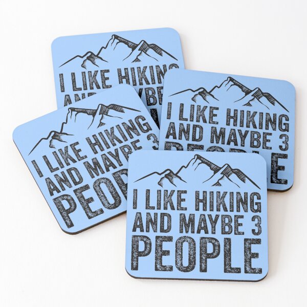 Item preview, I Like Hiking And Maybe 3 People designed and sold by kamrankhan.