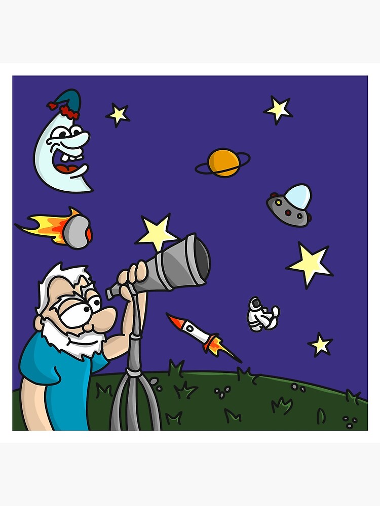 Bolsa de tela «observación de estrellas de dibujos animados» de peegoggles  | Redbubble