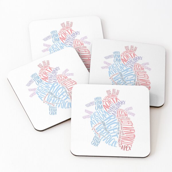 Item preview, Pastel Heart Gross Anatomy Typography designed and sold by GlowinUp Shop.