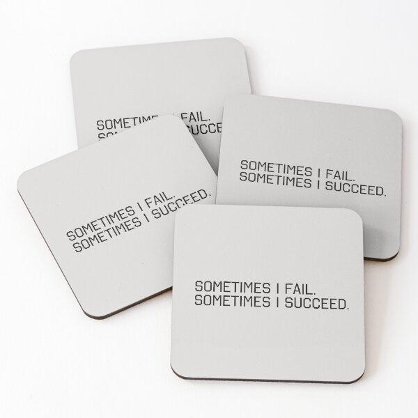 Item preview, Copy of Sometimes I fail. Sometimes I succeed.  designed and sold by gingerlouls.