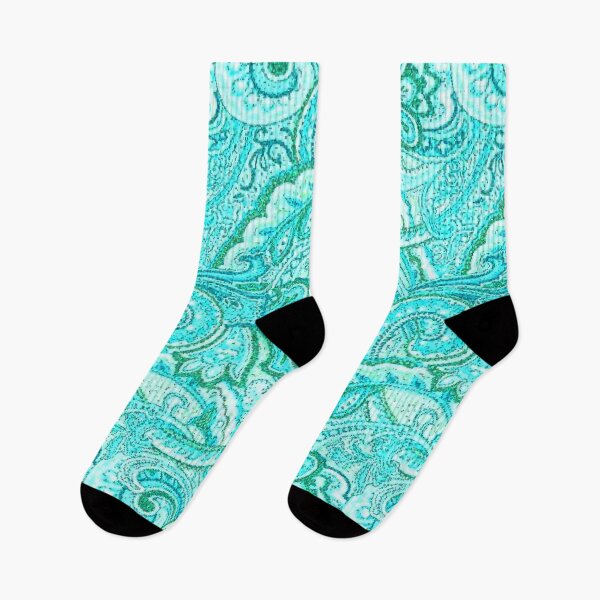 Item preview, Aqua Paisley Pattern designed and sold by sbolubasz17.