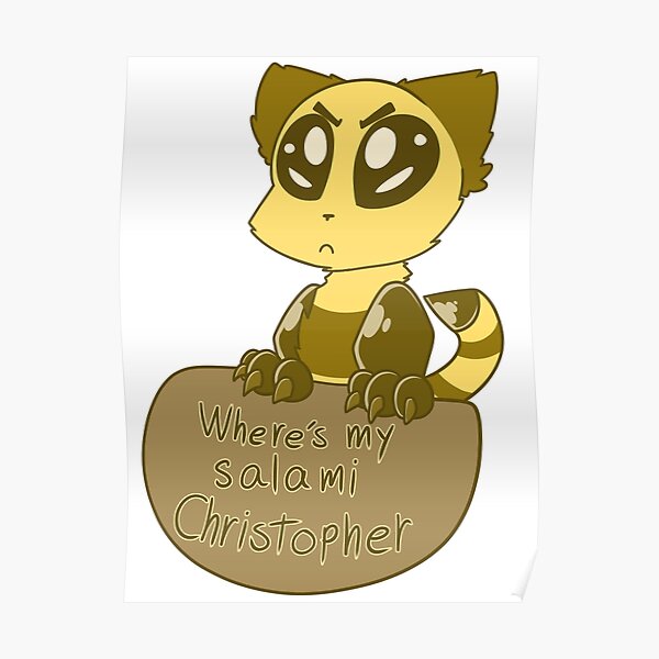 "Bee cat salami" Poster by RosettaTea Redbubble