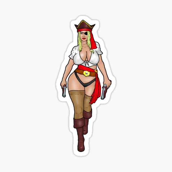 Sexy Pirate Stickers for Sale