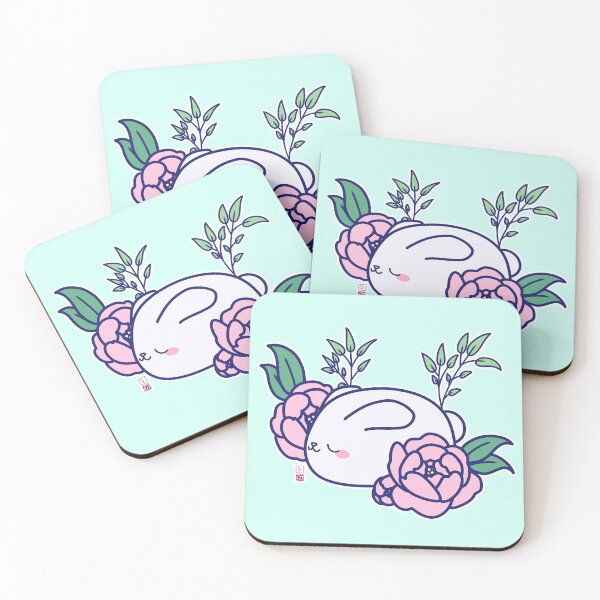 Item preview, Kawaii Peony Bunny designed and sold by ShopAshii.