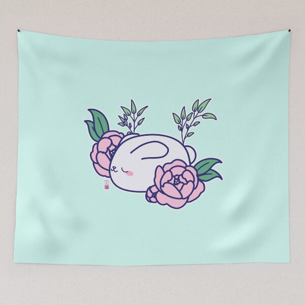 Item preview, Kawaii Peony Bunny designed and sold by ShopAshii.