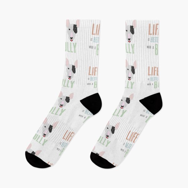 Item preview, Bull Terrier life is better dog quote designed and sold by lozchai.