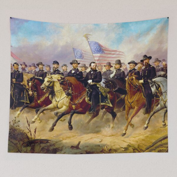 Item preview, Grant and His Generals by Ole Peter Hansen Balling (1865) designed and sold by allhistory.