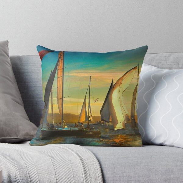 Where Spinnakers Come To Life Throw Pillow
