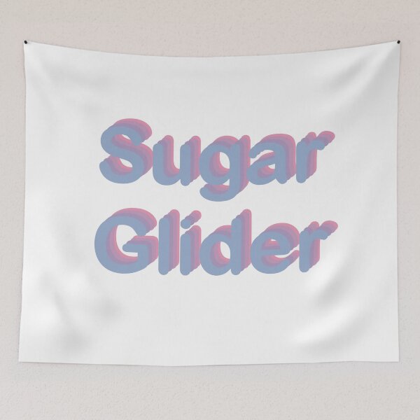 Item preview, Sugar Glider Word Art- Pink Blue and Purple  designed and sold by LordGraceArt.