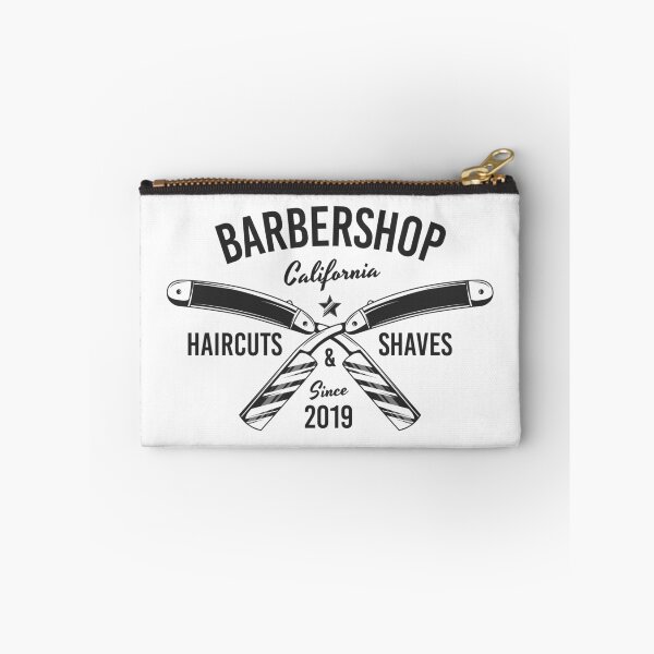Item preview, Barbershop print with razor blades. Monochrome retro design.  designed and sold by DenysHolovatiuk.