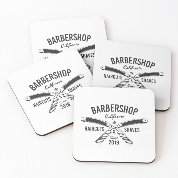 Item preview, Barbershop print with razor blades. Monochrome retro design.  designed and sold by DenysHolovatiuk.