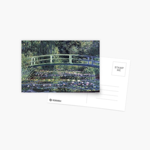 Claude monet "Le pont japonais a giverny" Postcard