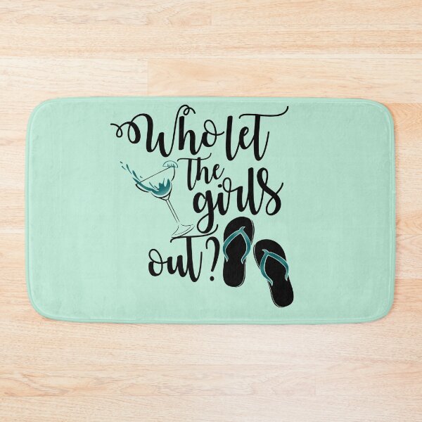 Item preview, Girls Weekend Drinking Tropical Margarita Flip Flops Who Let The Girls Out? designed and sold by ChicoryJunction.
