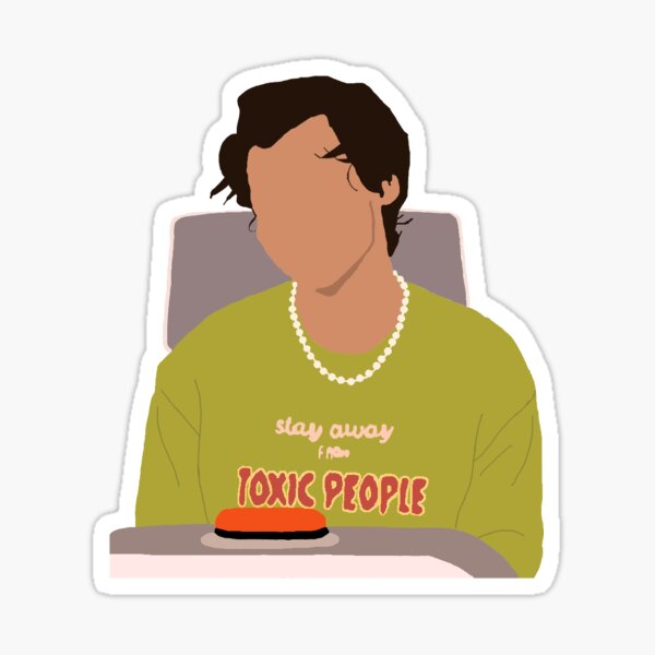 harry styles preguntas candentes Pegatina
