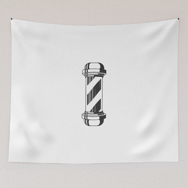Item preview, Barber shop pole. Monochrome design designed and sold by DenysHolovatiuk.