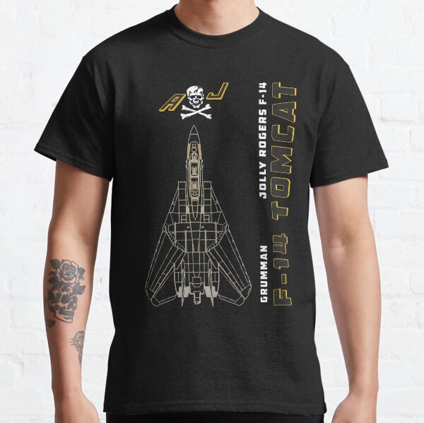 F-14 Tomcat Jolly Rogers VFA-103 Jet Airplane Profile Classic T-Shirt