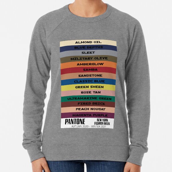 ALL THE COLORS NAMED FROM New York Fashion Week Autumn - Winter 2020 - 2021 Lightweight Sweatshirt