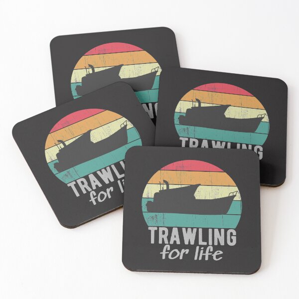 Item preview, Trawling For Life Retro Trawler Fishing Boat  designed and sold by UrbanHype.