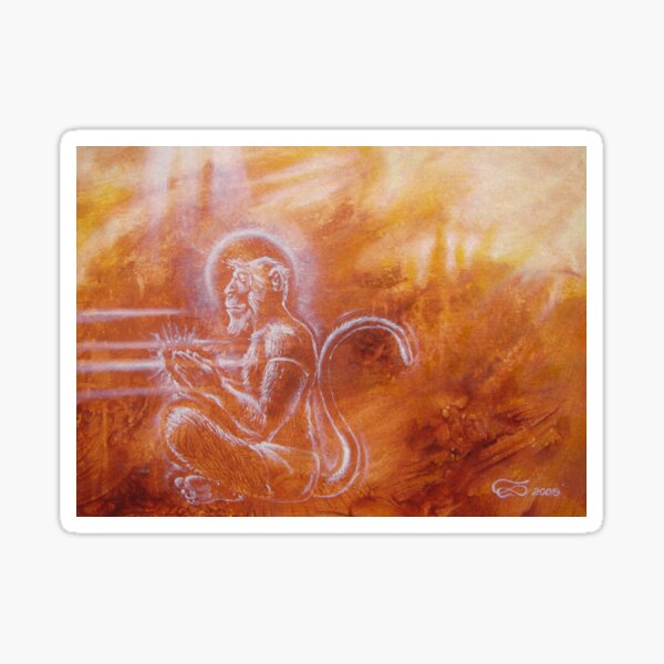 Hanuman - from ape to angel Sticker
