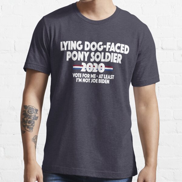 lying dog faced pony soldier tee shirt